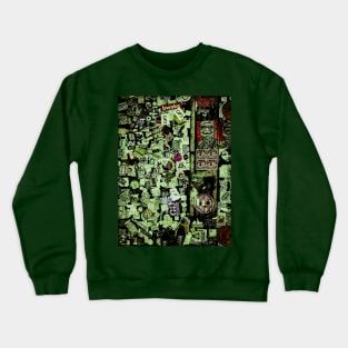 New York City Green Stickers Crewneck Sweatshirt